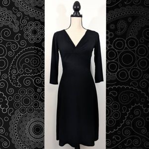 Ann Taylor LOFT Petites Black Knit Dress 4P NWOT